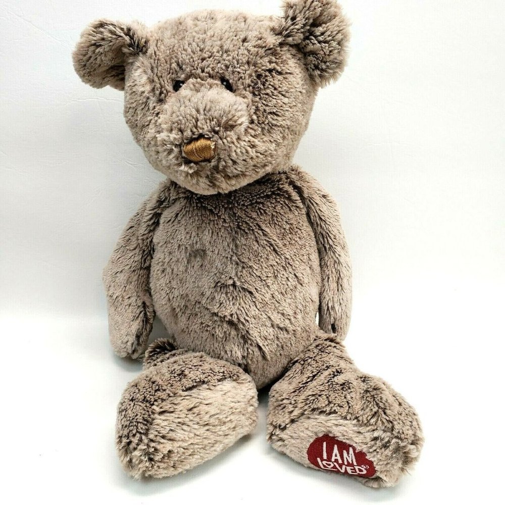Animal Adventure I Am Loved 16" Brown Teddy Bear
